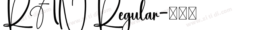 RAN Regular字体转换